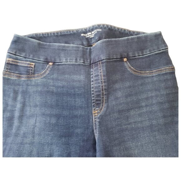 CT1506 Chico's Pull On Jegging Blue Jean 8R - Picture 2 of 3